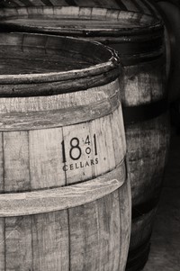 sealed barrel of wine